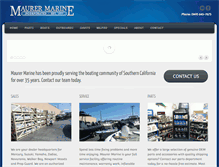 Tablet Screenshot of maurermarine.com